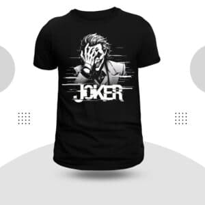 Joker Theme 1 Round Neck Black Color T-Shirt