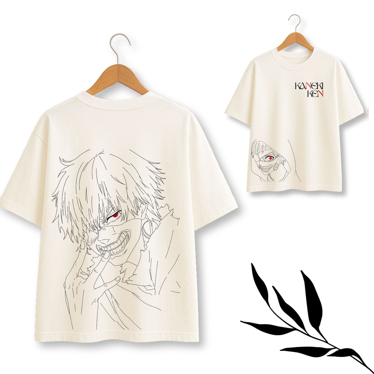 Kaneki Ken White Anime Oversize T-Shirt