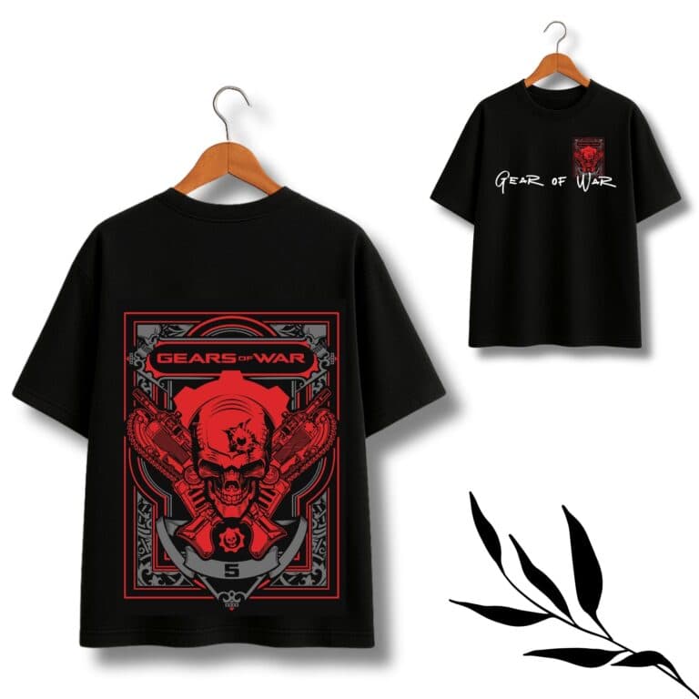 Gear of War Anime Theme Oversize T-Shirt