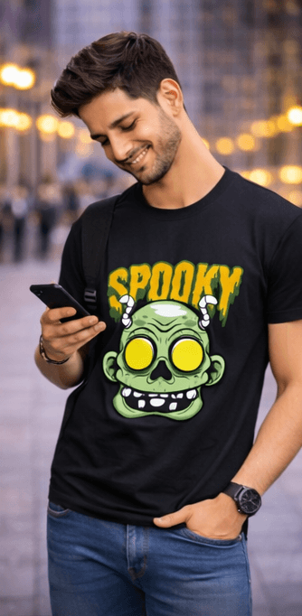 Spooky Theme Black Tee