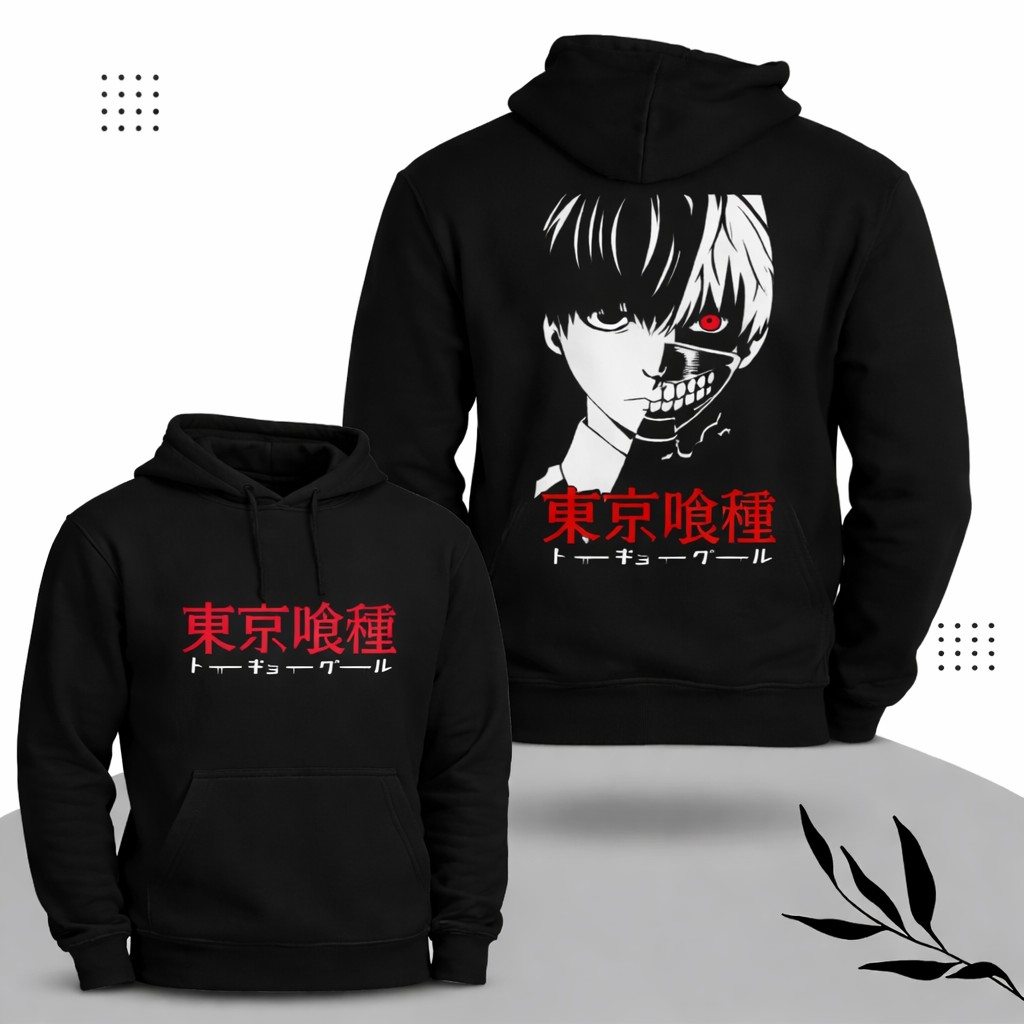 Preview of Kaneki Ken Black Anime Hoodie