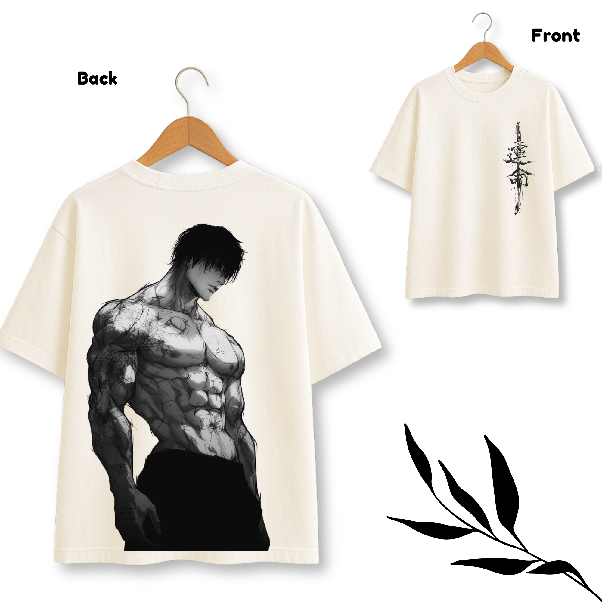 Preview of Toji Fushiguro white Oversize Tshirt