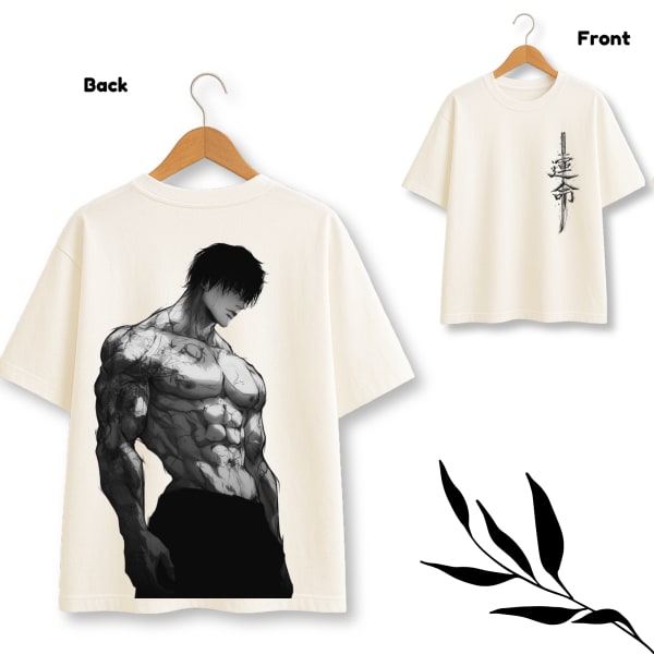 Toji Fushiguro white Oversize Tshirt